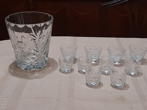 Vasos En Cristal Para Chupito O Licor Con Hielera Unidades 