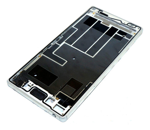 Marco Central Chasis Para Xperia Z5 E6603 E6653 Cromo Plata