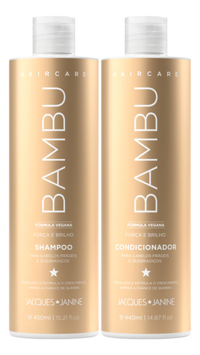 Jacques Janine Haircare Bambu shampoo 450ml e condicionador 440ml