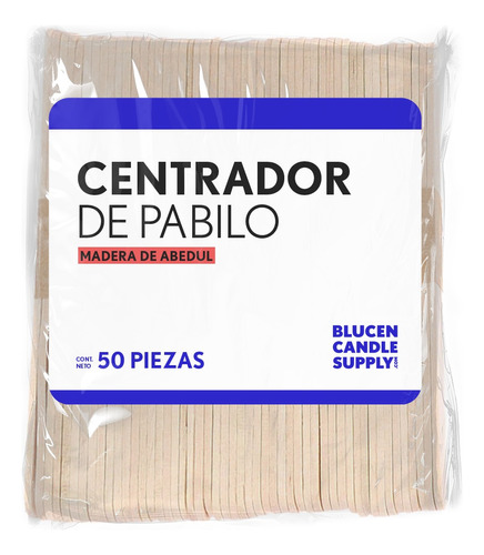 Soporte De Vela Centrador De Pabilo De Madera 50 Piezas