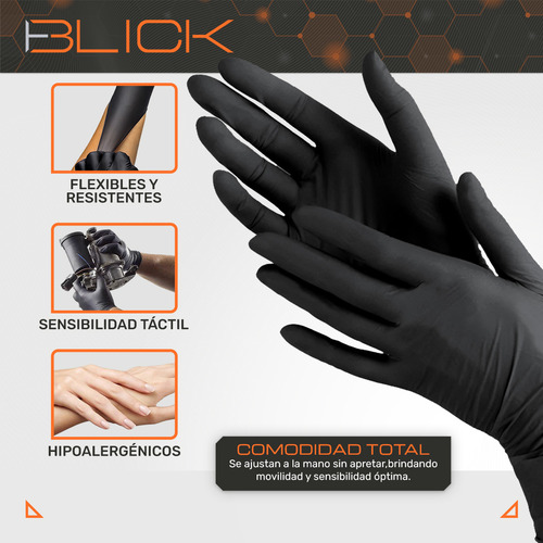 Pack de 1000 Piezas de Guantes Desechables Vinilo Negro Sin Látex Multiusos Blick Talla Mediano