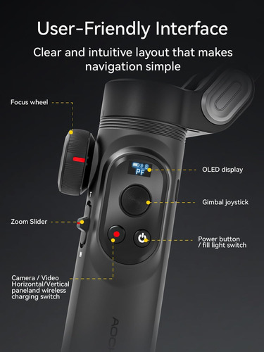 Gimbal Con Sensor Ai, Seguimiento De Movimiento, Soporte De