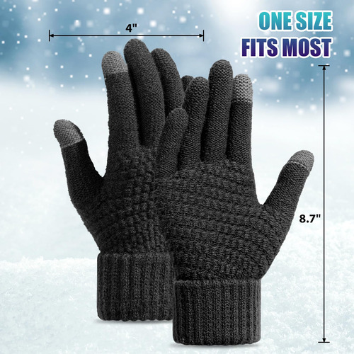Guantes De Invierno Para Mujer, Cálidos Y Suaves Con