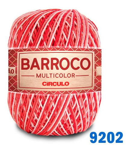 Barbante Barroco Maxcolor Multicolor Círculo N6 400g 452mts Cor 9202 - Anturio