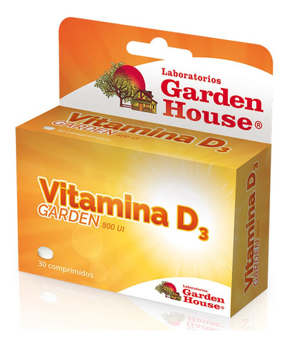 Garden House Vitamina D3 Fortalece Huesos 30 Comprimidos