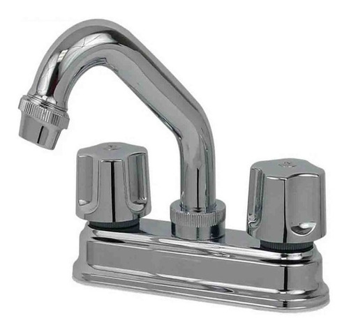 Llave Mezcladora Para Lavabo Cromada Rugo 24-ct