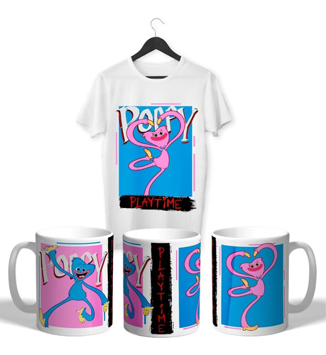 Combo Remera Y Taza Cerámica - Poppy Playtime #002