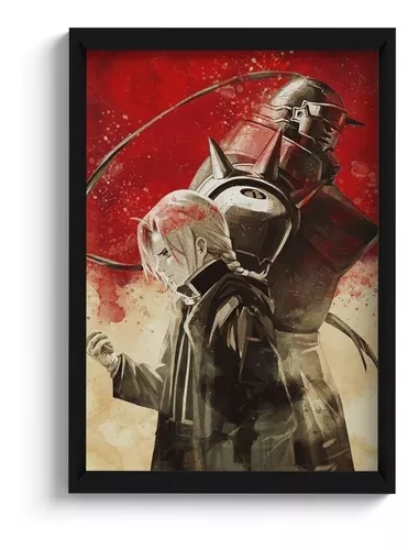 Quadro Decorativo A4 Anime Fullmetal Alchemist