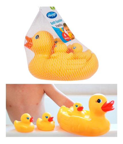 Patitos Hule Juguete Baño Bebes Bath Duckie Family Playgro