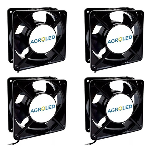 Cooler Ventilacion Cultivo Indoor 4 Pulgadas X 4 U