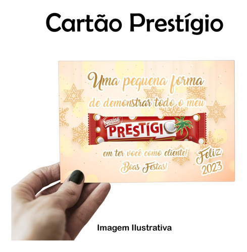 Cartão De Natal Prestigio Para Clientes Colaboradores 100und