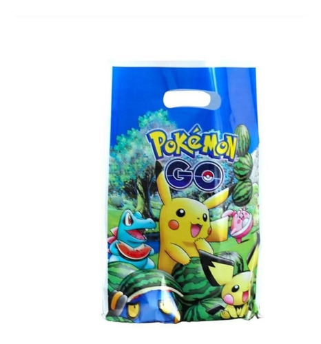 Pack 10 Bolsas Dulces Pokemon Cumpleaños Cotillon