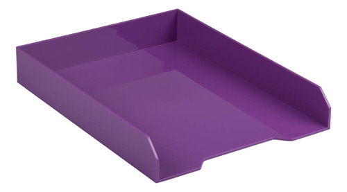 Jam Paper Bandejas De Papel Apilables - Púrpura - Bandeja Or