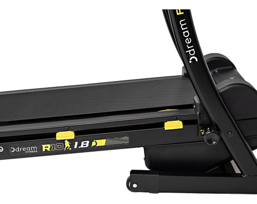 Esteira Elétrica Dobrável Dream R10 Ronaldinho Gaúcho 1.8hp Cor Preto/amarelo 127/220v