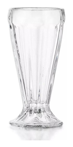 Copa Malteada Vidrio Cristal Cafetería Vasos