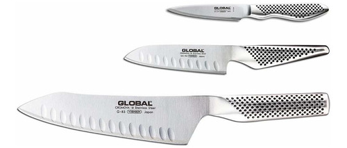 Global Juego De Cuchillos De 3 Piezas De Acero Inoxidable