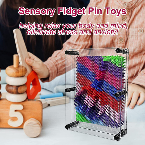 Juego De Mesa 3d Pin Art Juguete Impresión De Huella De Mano