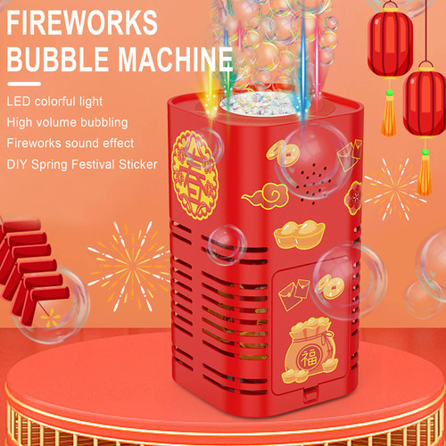 Máquina De Fazer Bolhas Com 12 Furos E Light Bubble Bubble B