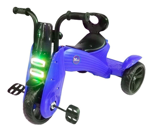 Triciclo Para Niños Tipo Moto Con Luz Moderno Nuevo M9