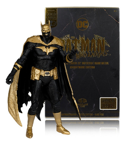 The Batman Who Laughs Dark Metal Mcfarlane Gold Label