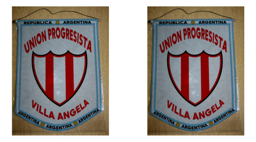 Banderin Mediano 27cm Union Progresista Villa Angela