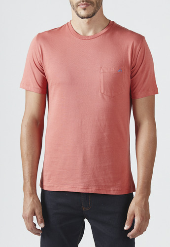 Polera Marcus Crew Neck Coral Trial