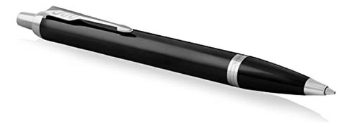Bolígrafo - Parker Im Ballpoint Pen, Black Lacquer Chrome Tr