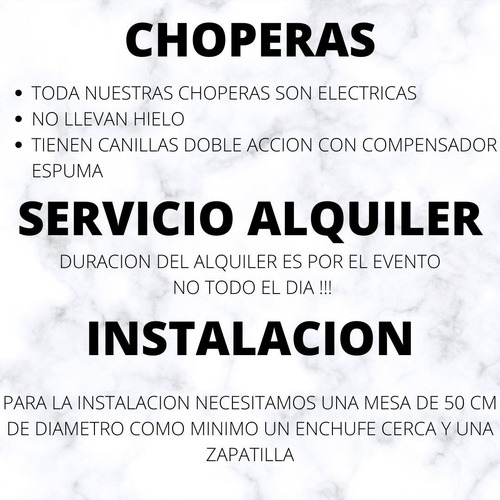 Imagen 5 de 8 de Alquiler Chopera Cerveza Artesanal Choperas Del Sur!!