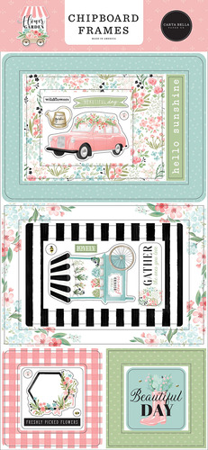 Carta Bella Paper Company Jardin Flor 6x13 Marco Aglomerado