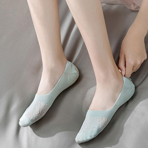 10 Pares Calcetines Invisibles Para Mujer,calcetas De Encaje