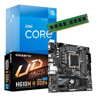Combo Actualizacion Pc Intel I5 12400 + Mother H610 + 8gb