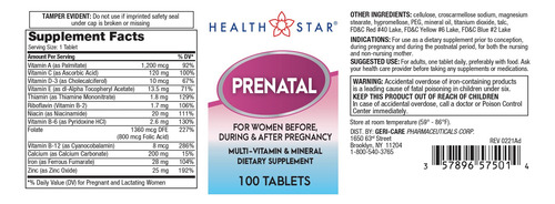 Gericare Multivitamínico Prenatal 100 Cápsulas X2