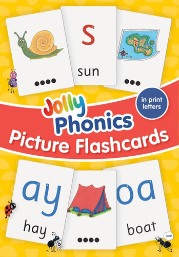Libro: Jolly Phonics Picture Flash Cards: In Print Letters