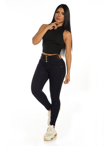 Imagen 5 de 9 de Jeans Colombiano Levanta Cola 14401 Cheviotto