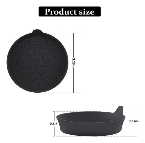 Posavasos Antideslizantes De Silicona Universales Para Autom