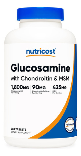 Original Nutricost Glucosamine & Chondroitin & Msm, 240cap