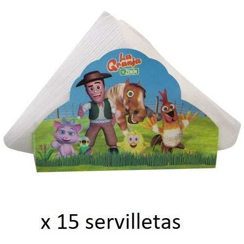 Kit Granja Zenon Descartables Platos Vasos Servilletas