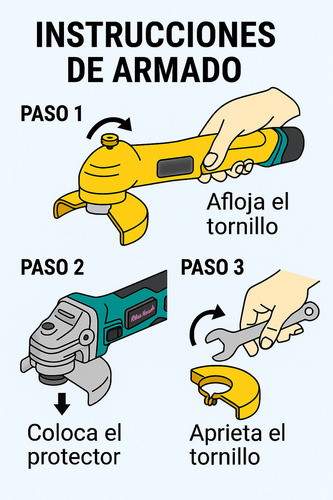 Esmeril Angular Inalámbrico Galletero Maletín Y 2 Baterías