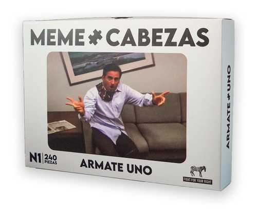 Imagen 2 de 8 de Rompecabeza Juego De Mesa Meme Cabeza Fight Edicion Parkour