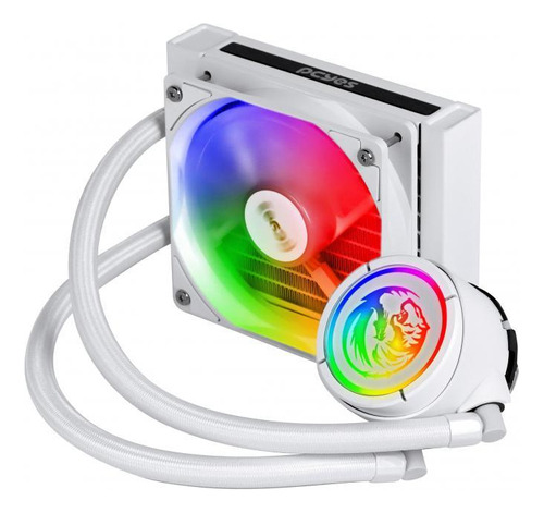 Water Cooler 120mm Branco White Pc Yes Nix Rgb 200w