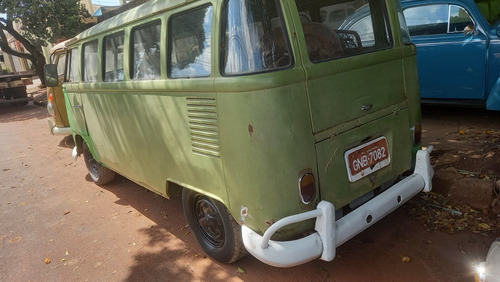 Vw Kombi 1972 Verde Docks Ok Restauração