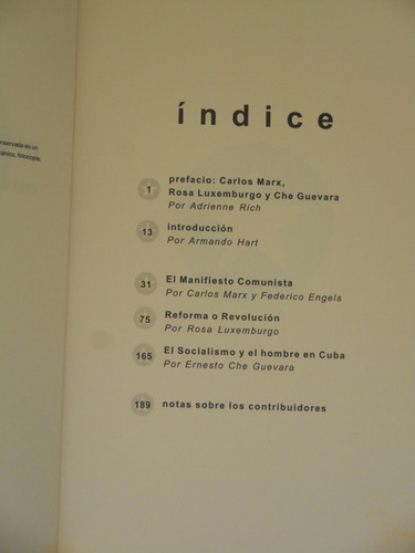 Manifiesto Tres Textos Clásicos Para Cambiar Al Mundo - Che (Usado)