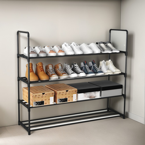 Estante Almacenamiento Zapatos Apilable Ajustable 60cm 4 Niv