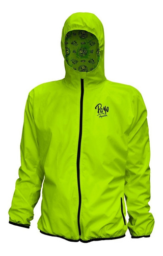 Campera Payo Lluvia Impermeable Rompeviento Capucha Abrigo