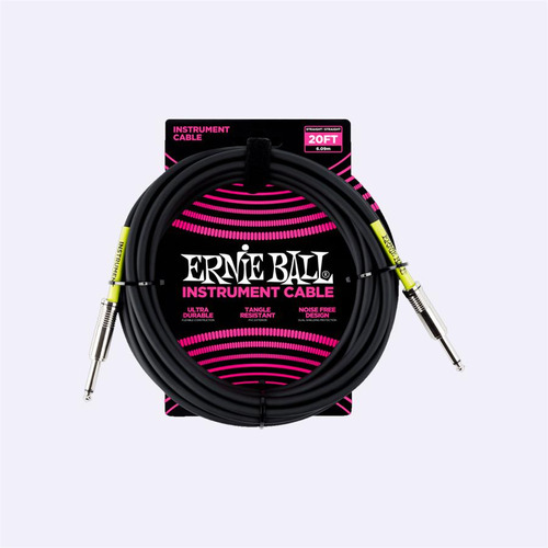Cable Para Instrumento Ernie Ball Plug Plug 6m Musica Pilar