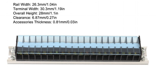 Bloque De Terminales, 660 V, 15 A, Barrera De Alambre De Dob