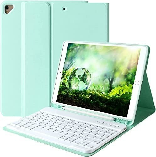 Funda Para Teclado Para iPad De 10.2 Pulgadas, 9ª Gen, Verde