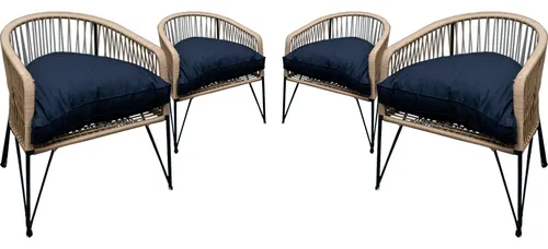 comprar Combo 4 Sillones Gervasoni Cordon 4 Almohadón Gervasoni