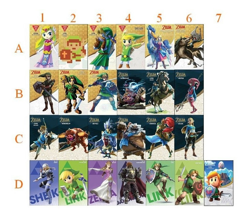 Set Zelda Breath Of The Wild Tarjetas Amiibos (10 Unidades)