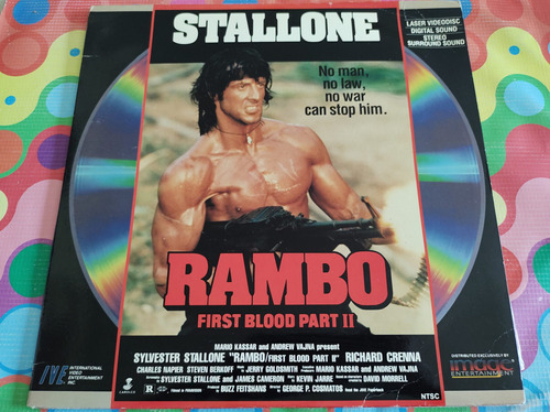 Rambo 2 First Blood Lp Sylvester Stallone Láser Disc W 